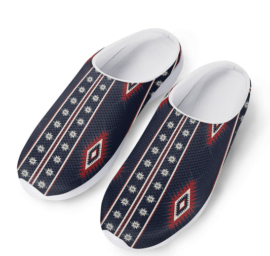 Native Tribal Navajo Pattern Print Mesh Casual Shoes