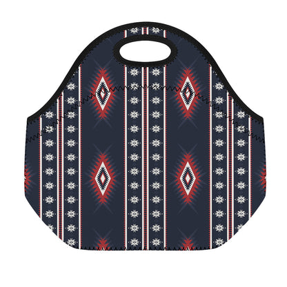 Native Tribal Navajo Pattern Print Neoprene Lunch Bag