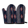 Native Tribal Navajo Pattern Print Oven Mitts