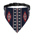 Native Tribal Navajo Pattern Print Over The Collar Dog Bandana