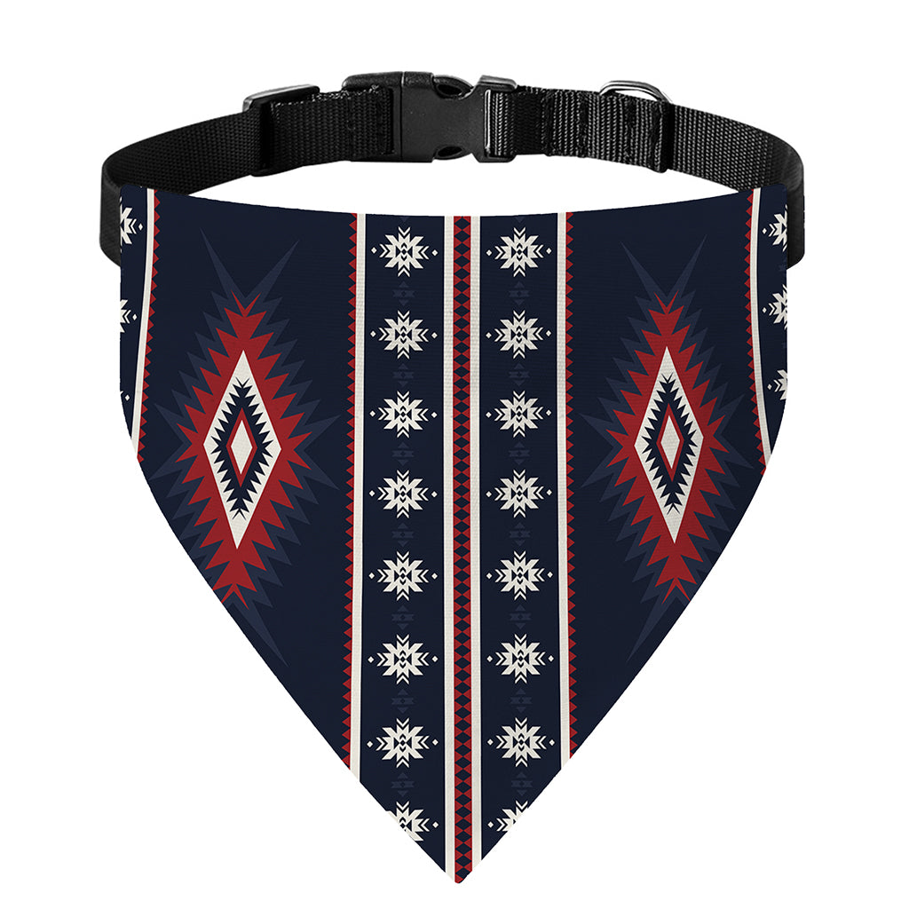 Native Tribal Navajo Pattern Print Over The Collar Dog Bandana