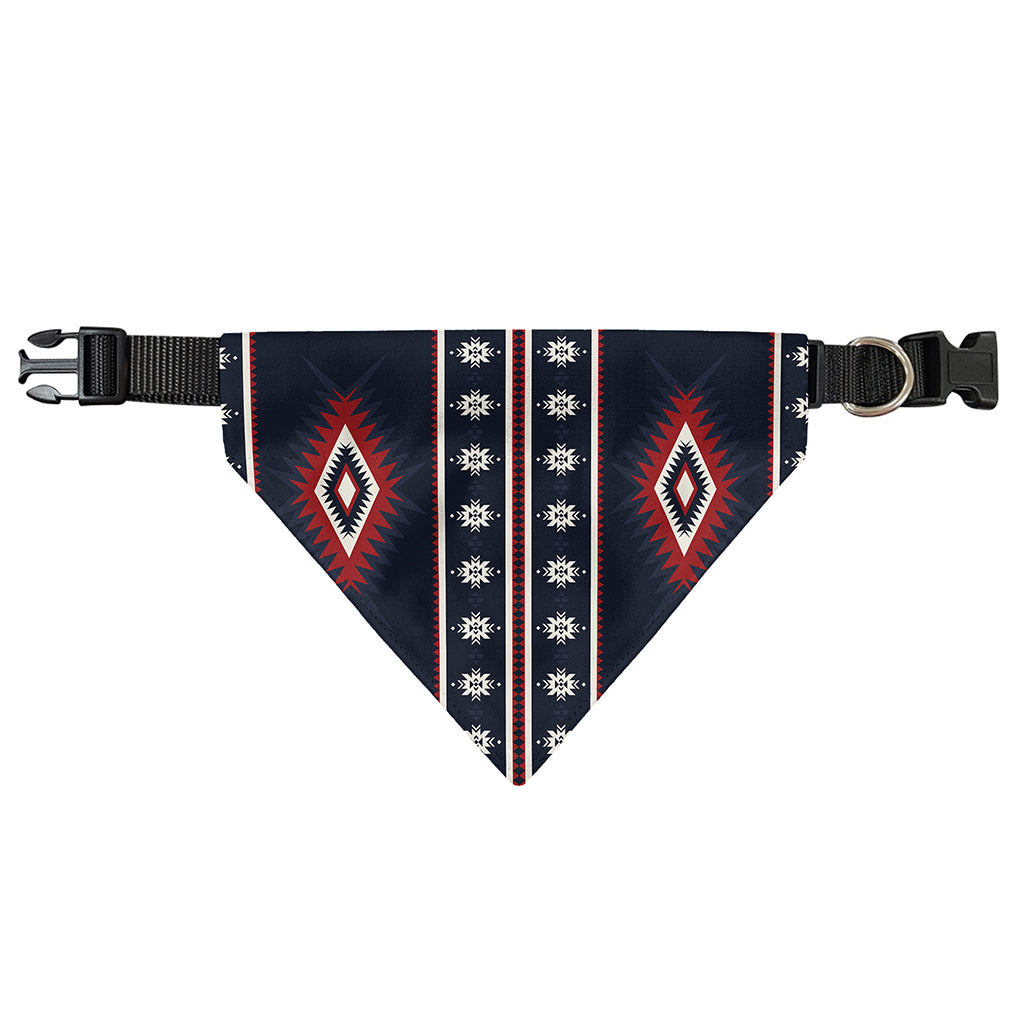 Native Tribal Navajo Pattern Print Over The Collar Dog Bandana