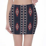 Native Tribal Navajo Pattern Print Pencil Mini Skirt
