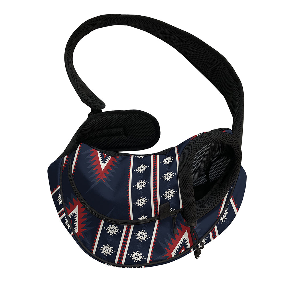 Native Tribal Navajo Pattern Print Pet Sling Carrier