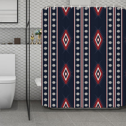 Native Tribal Navajo Pattern Print Polyester Shower Curtain