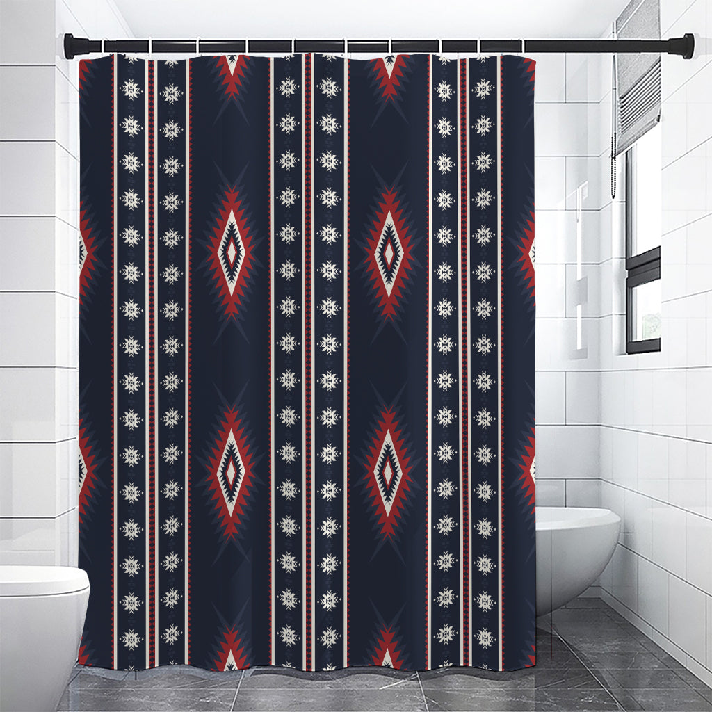 Native Tribal Navajo Pattern Print Premium Shower Curtain