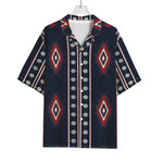 Native Tribal Navajo Pattern Print Rayon Hawaiian Shirt