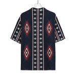 Native Tribal Navajo Pattern Print Rayon Hawaiian Shirt