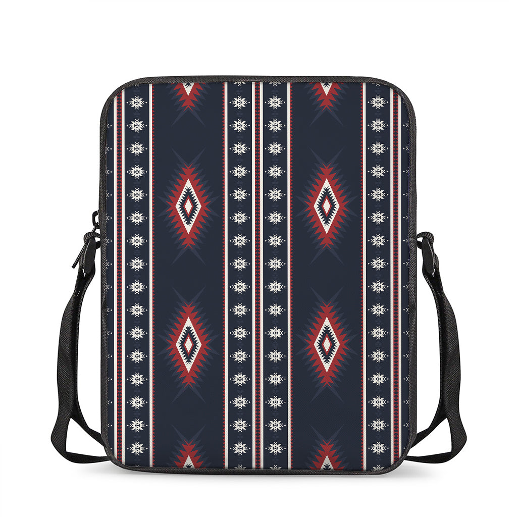 Native Tribal Navajo Pattern Print Rectangular Crossbody Bag