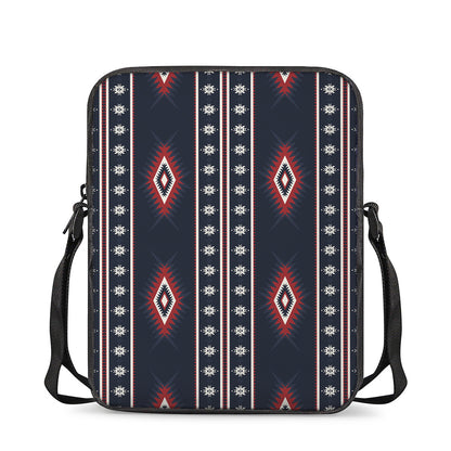 Native Tribal Navajo Pattern Print Rectangular Crossbody Bag