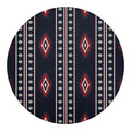 Native Tribal Navajo Pattern Print Round Blanket