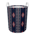Native Tribal Navajo Pattern Print Round Laundry Basket