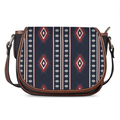 Native Tribal Navajo Pattern Print Saddle Bag