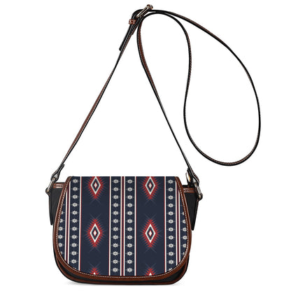 Native Tribal Navajo Pattern Print Saddle Bag