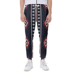 Native Tribal Navajo Pattern Print Scuba Joggers