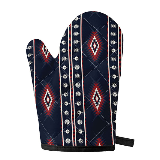 Native Tribal Navajo Pattern Print Single Oven Mitt