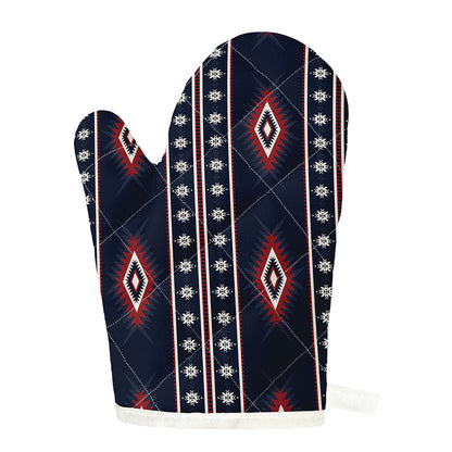 Native Tribal Navajo Pattern Print Single Oven Mitt