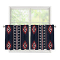 Native Tribal Navajo Pattern Print Tier Curtains