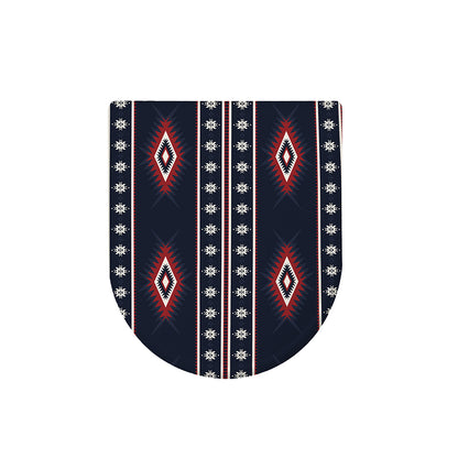Native Tribal Navajo Pattern Print Toilet Lid Cover