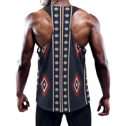 Native Tribal Navajo Pattern Print Training Tank Top