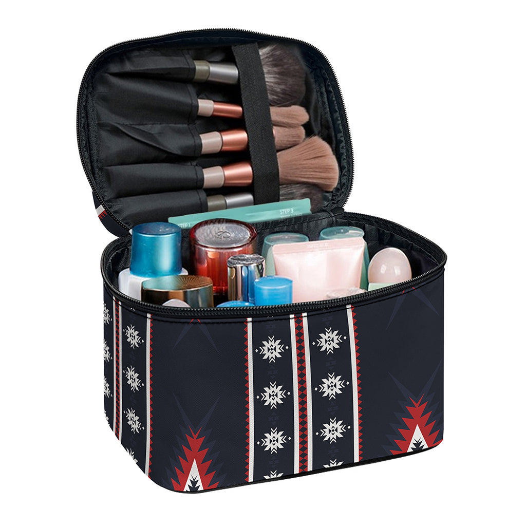 Native Tribal Navajo Pattern Print Travel Makeup Bag
