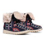 Native Tribal Navajo Pattern Print Winter Boots