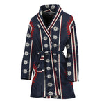 Native Tribal Navajo Pattern Print Women's Bathrobe