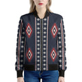 Native Tribal Navajo Pattern Print Women's Bomber Jacket