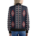 Native Tribal Navajo Pattern Print Women's Bomber Jacket