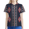 Native Tribal Navajo Pattern Print Women's Polo Shirt