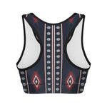 Native Tribal Navajo Pattern Print Women's Sports Bra