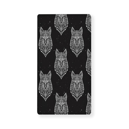 Native Tribal Wolf Pattern Print Baby Crib Sheet