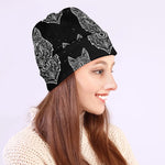 Native Tribal Wolf Pattern Print Beanie