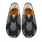 Native Tribal Wolf Pattern Print Casual Shoes