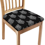 Native Tribal Wolf Pattern Print Chair Cushion Cover