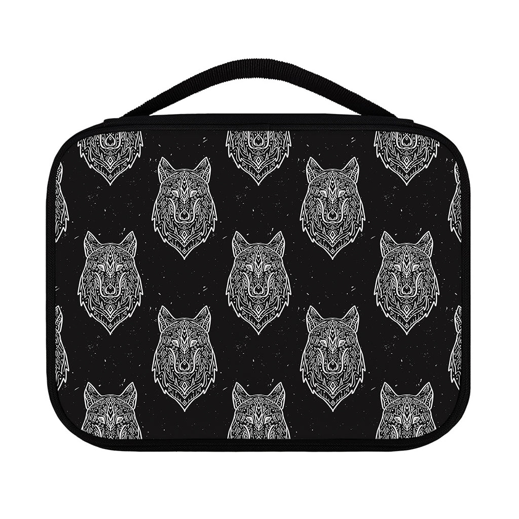 Native Tribal Wolf Pattern Print Classic Bible Case