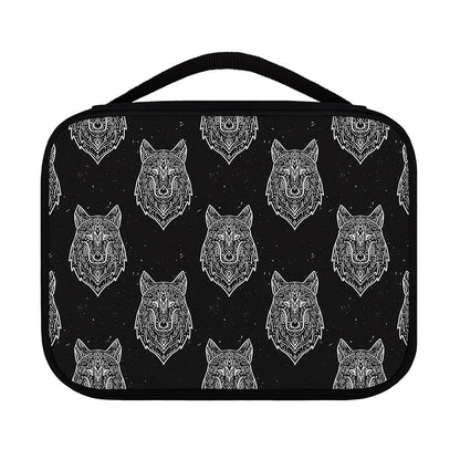 Native Tribal Wolf Pattern Print Classic Bible Case