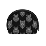 Native Tribal Wolf Pattern Print Coin Purse