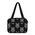Native Tribal Wolf Pattern Print Double Strap Bible Bag