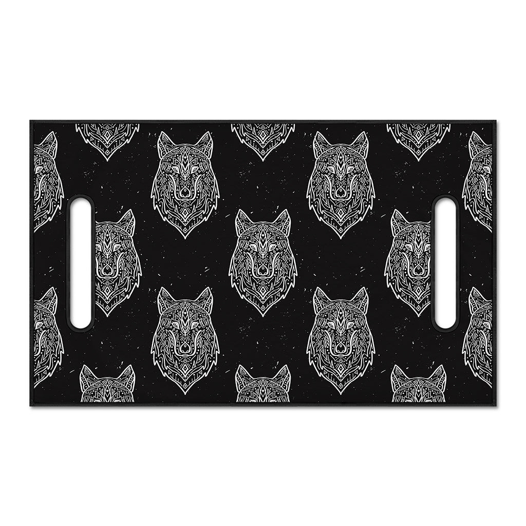 Native Tribal Wolf Pattern Print Golf Cart Seat Cover