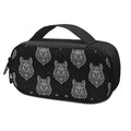 Native Tribal Wolf Pattern Print Portable Cooler Travel Case