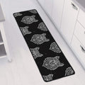 Native Tribal Wolf Pattern Print Long Kitchen Mat