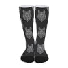 Native Tribal Wolf Pattern Print Long Socks