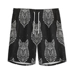 Native Tribal Wolf Pattern Print Men's Sports Shorts