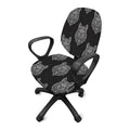 Native Tribal Wolf Pattern Print Office Chair Cover