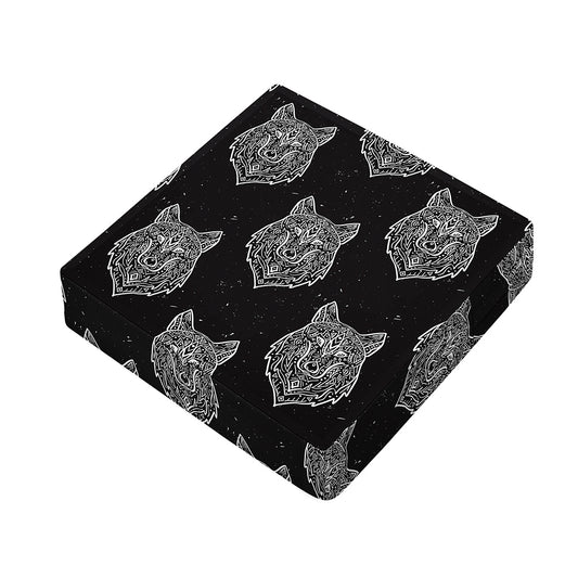 Native Tribal Wolf Pattern Print Outdoor Seat Cushion Cover