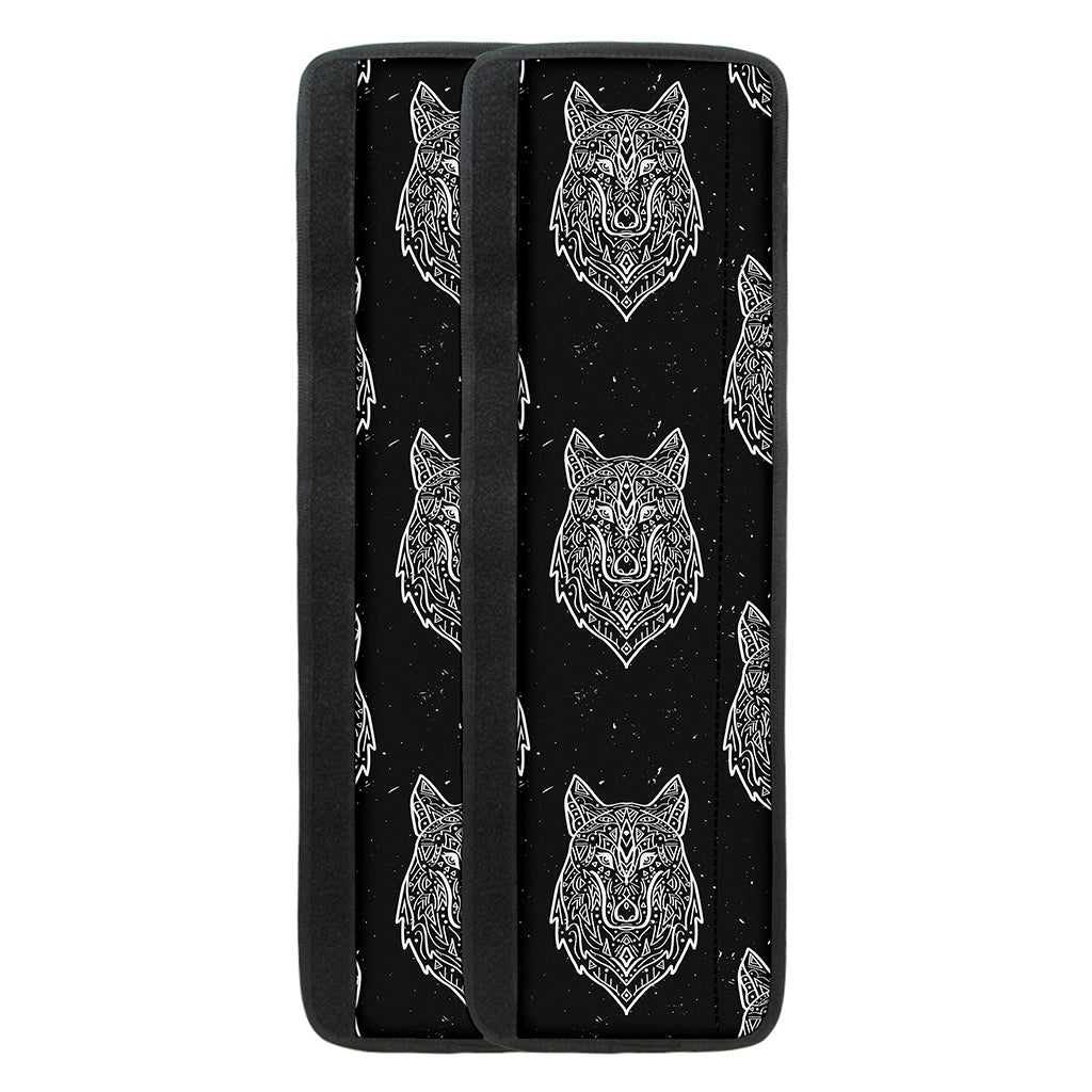 Native Tribal Wolf Pattern Print Refrigerator Handle Covers