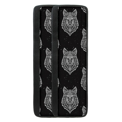 Native Tribal Wolf Pattern Print Refrigerator Handle Covers