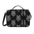 Native Tribal Wolf Pattern Print Shoulder Strap Bible Bag