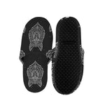 Native Tribal Wolf Pattern Print Slippers